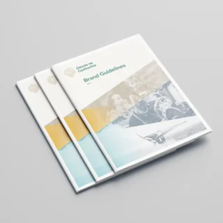 Cover image of the Údarás brand guidelines