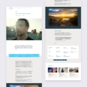 Desktop version of a Case Study template on the Arts+Health website. The case study features, photos, videos, text and other card links.