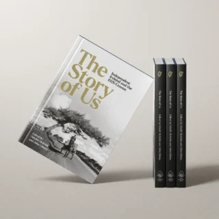 Visual of the Cover of the 'Story of Us' book.