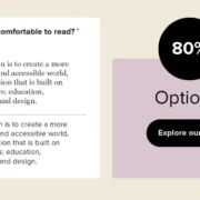 Two boxes displaying A and B options for font types and for button styles.