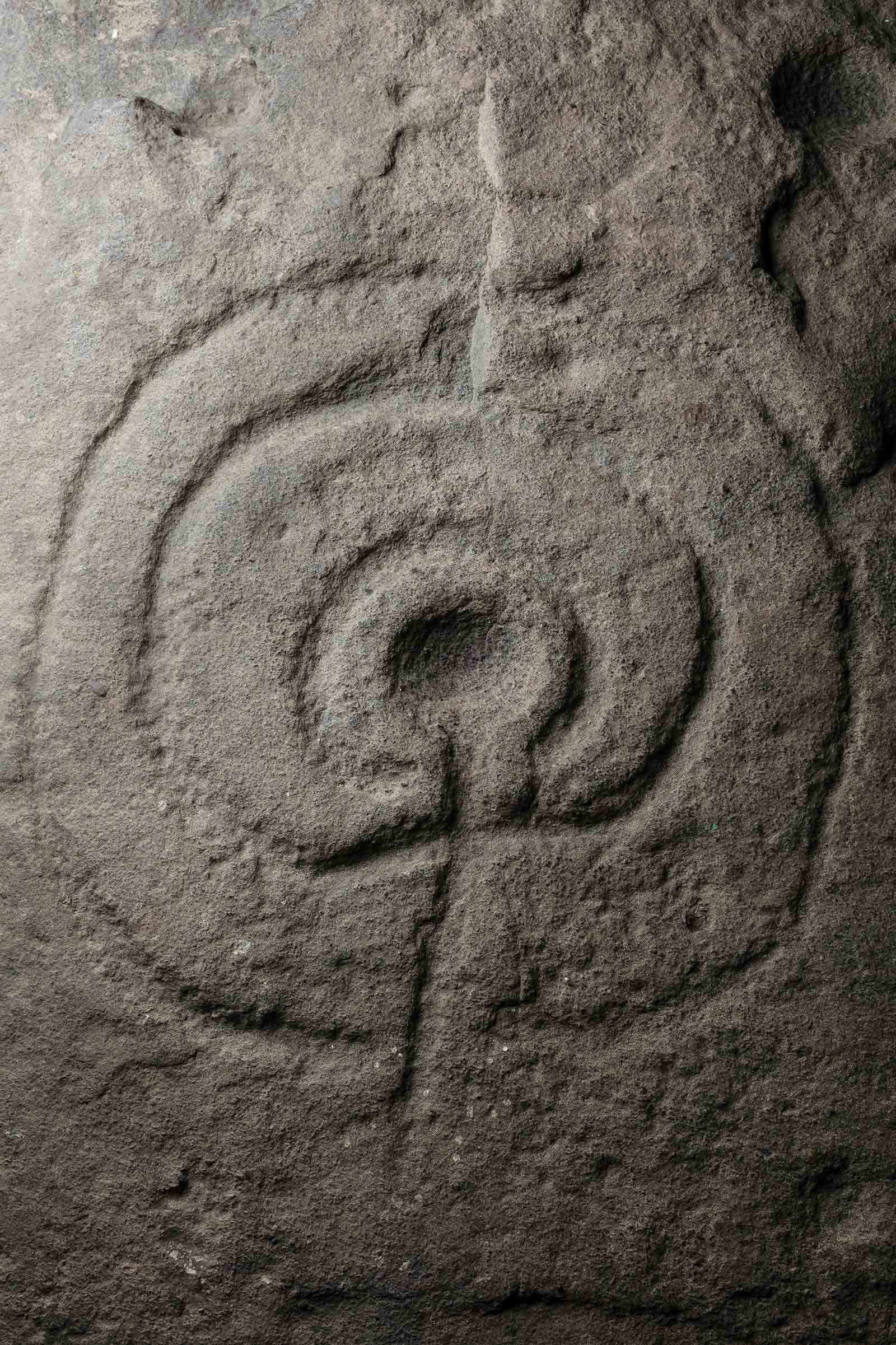 Detail from Slab of Rock Art found near Annascaul